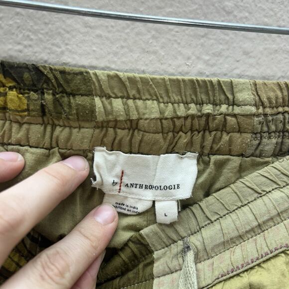 Anthropologie Jogger Pants Patchwork Hippie Boho Festival Indie Womens L Pull On - Picture 12 of 16